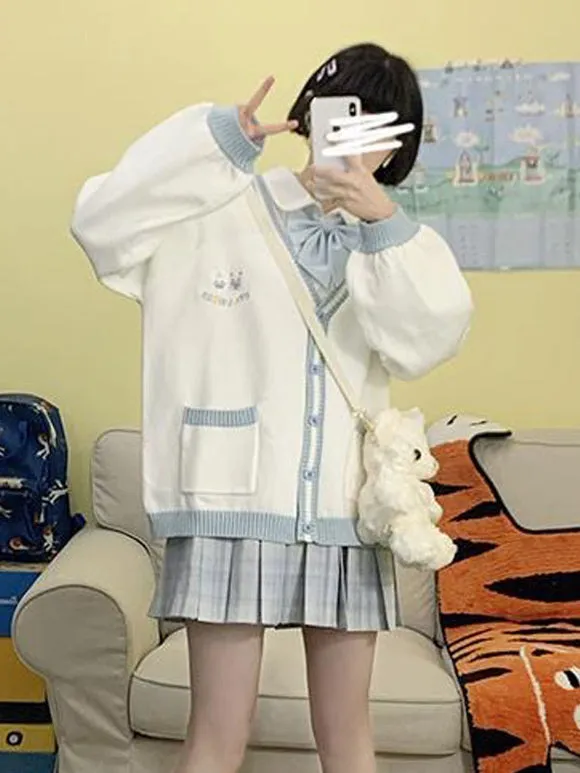 Sweet Lolita Coats Ecru White Coat Overcoat Polyester Lolita Outwears