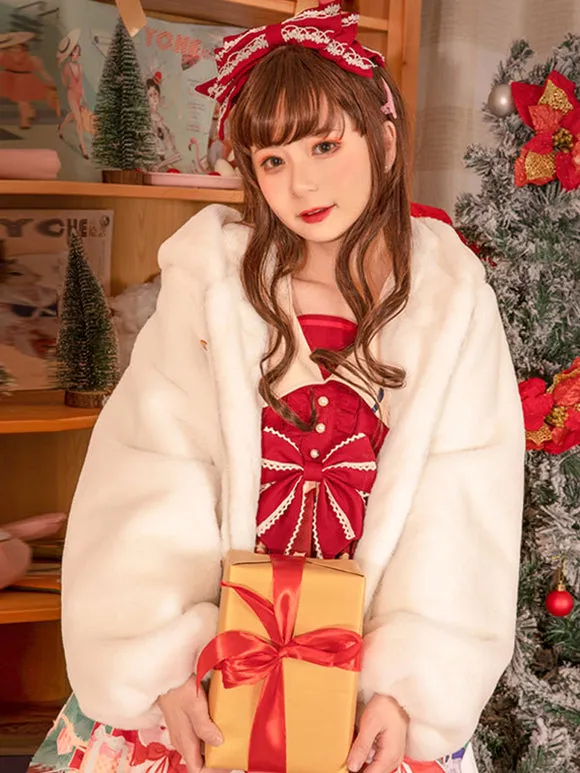 Sweet Lolita Coats White Coat Overcoat Polyester Spring Lolita Outwears