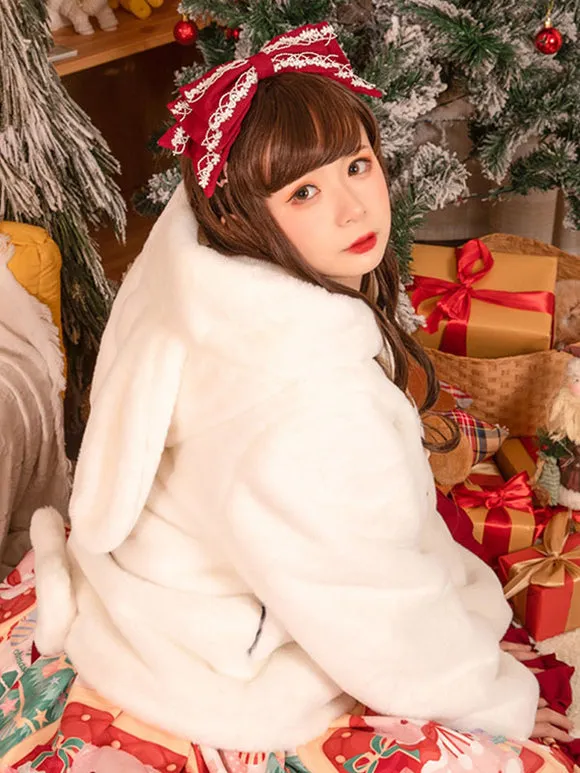 Sweet Lolita Coats White Coat Overcoat Polyester Spring Lolita Outwears