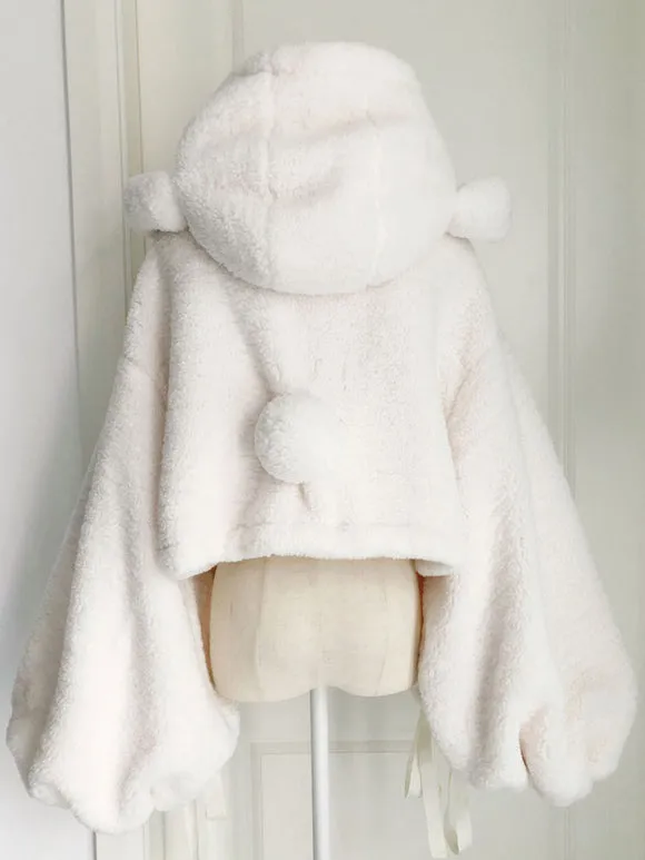 Sweet Lolita Coats White Polyester Overcoat Coat Spring Lolita Outwears