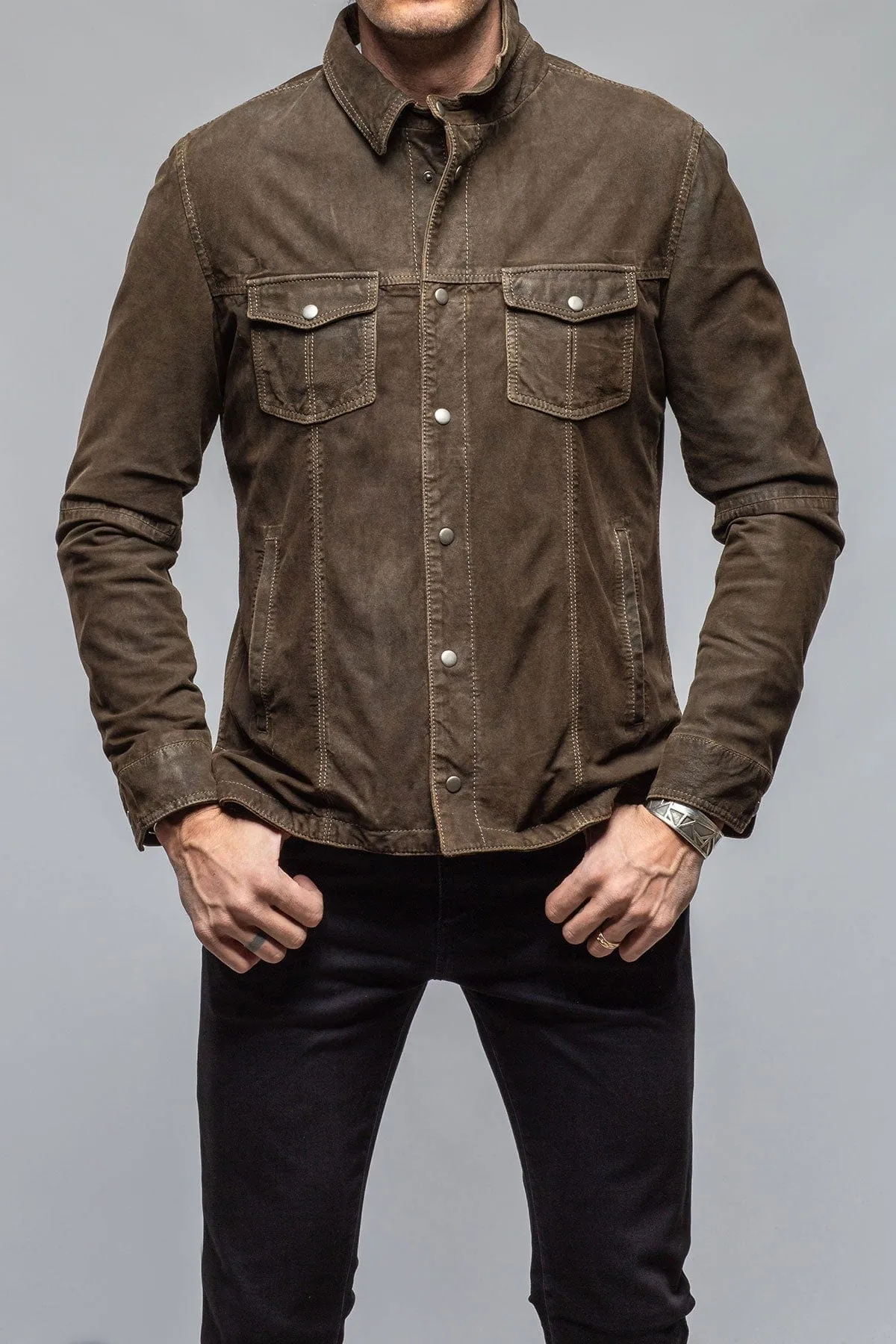 Swift Suede Shirt with Removable Hood