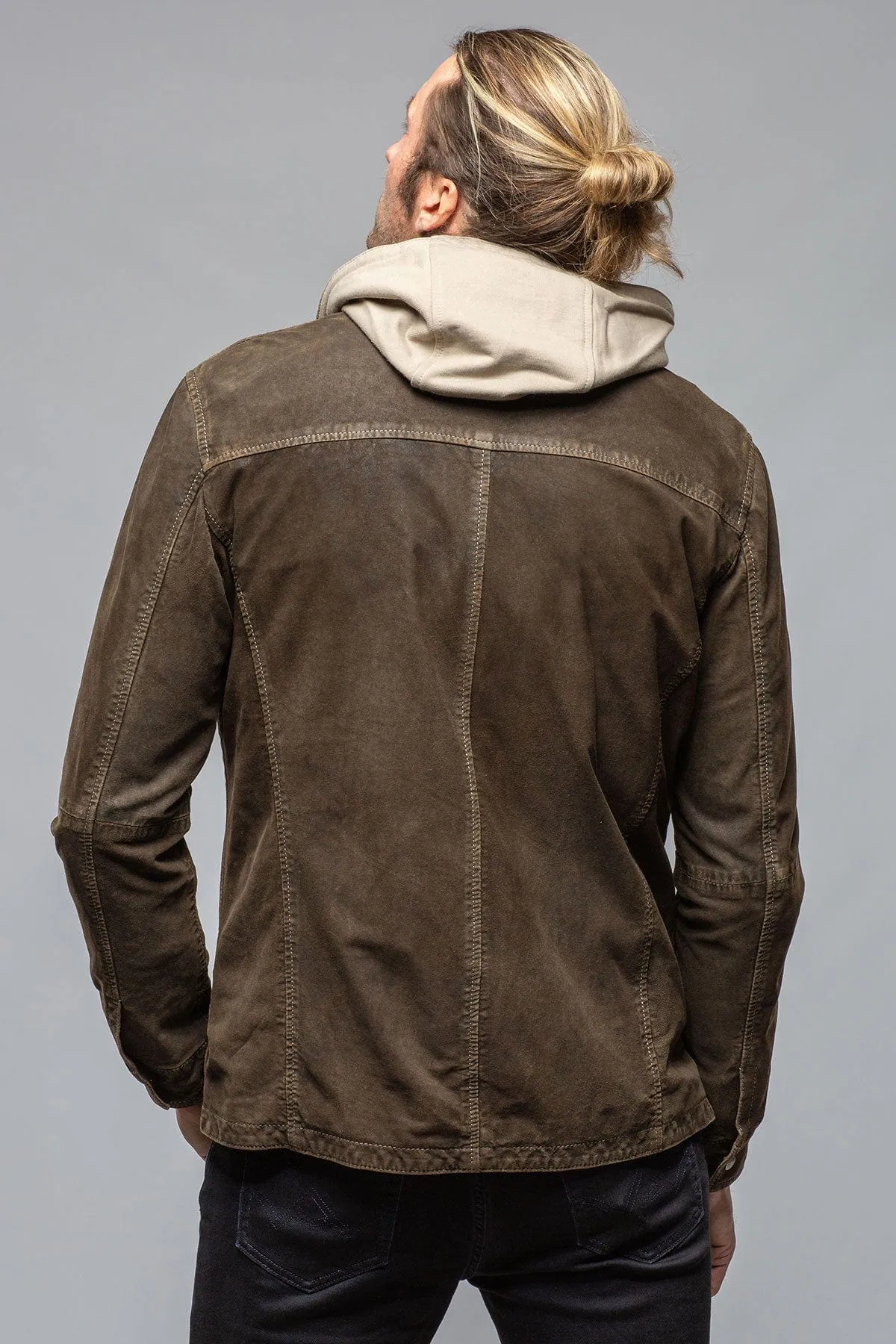 Swift Suede Shirt with Removable Hood