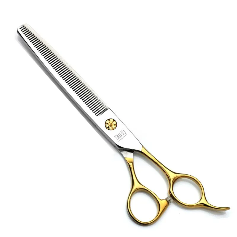 Tauro Pro Line Pro shear Thinning scissors Janita Plungė line, for the right-handed, 440c stainless steel, golden handles