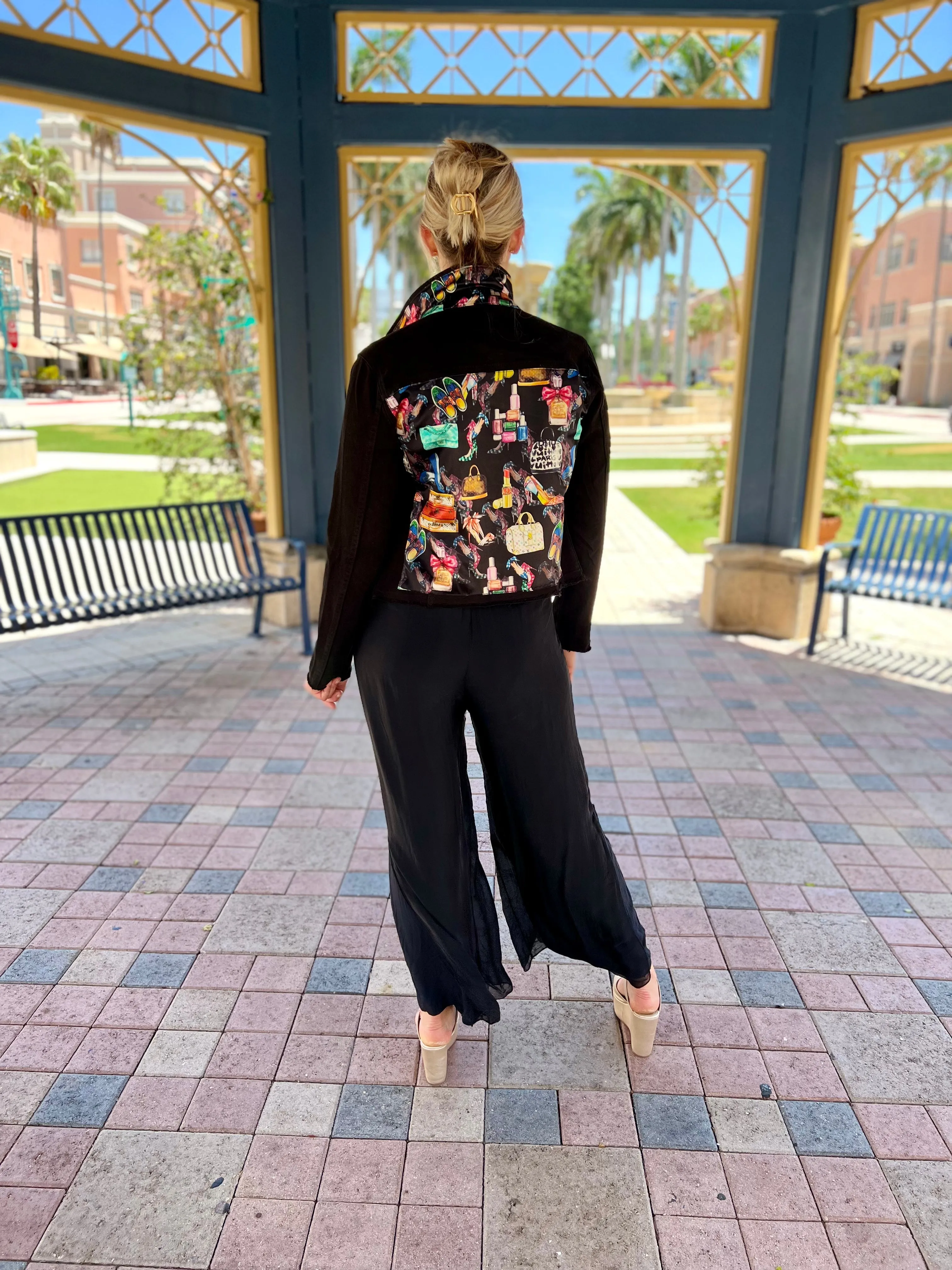 The Black Denim Jacket /  Black Eclectic Designer
