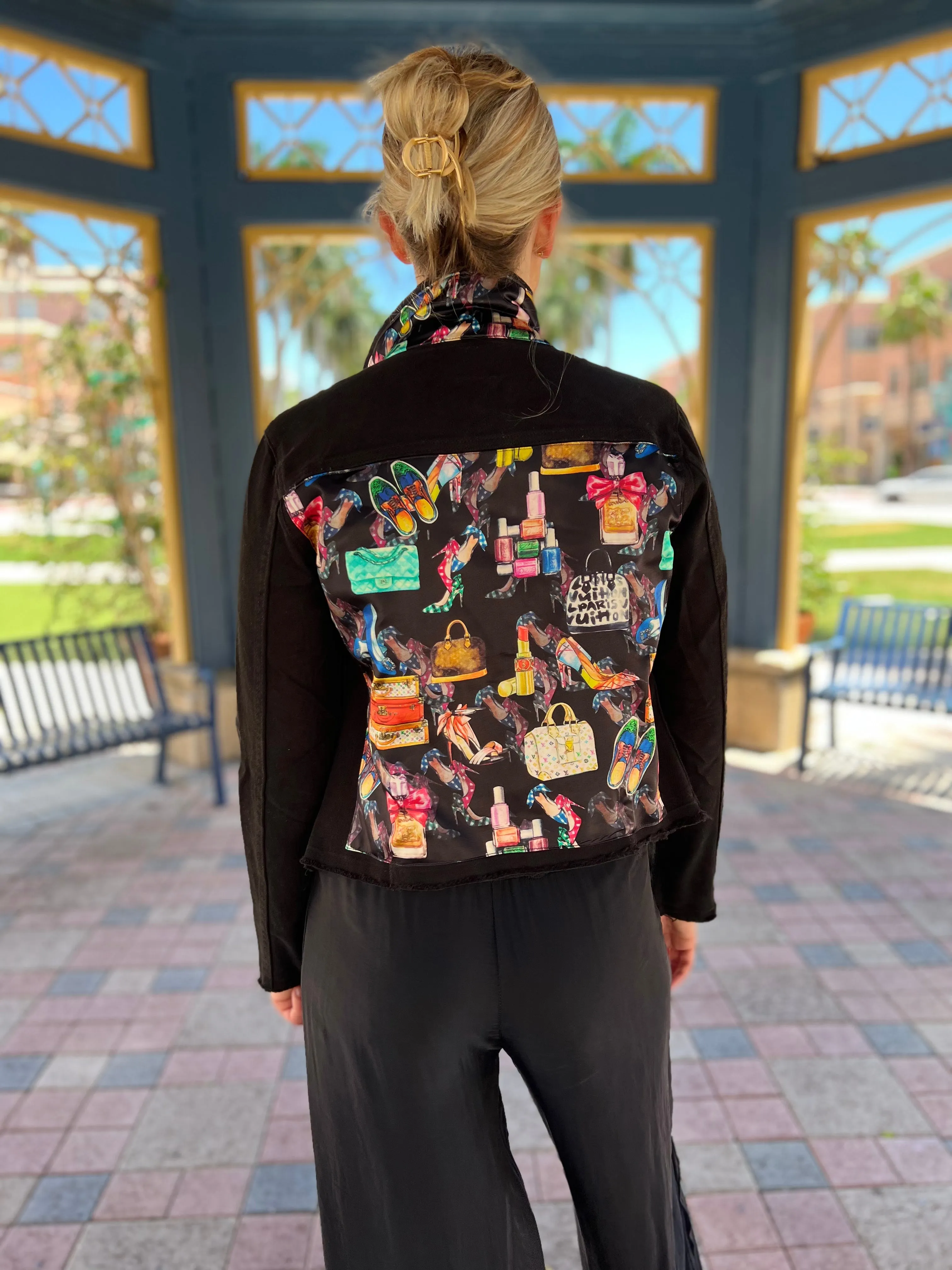 The Black Denim Jacket /  Black Eclectic Designer
