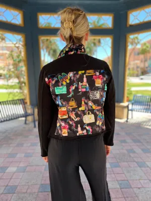 The Black Denim Jacket /  Black Eclectic Designer