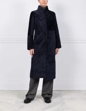 The Cleo Reversible Curly Shearling Coat
