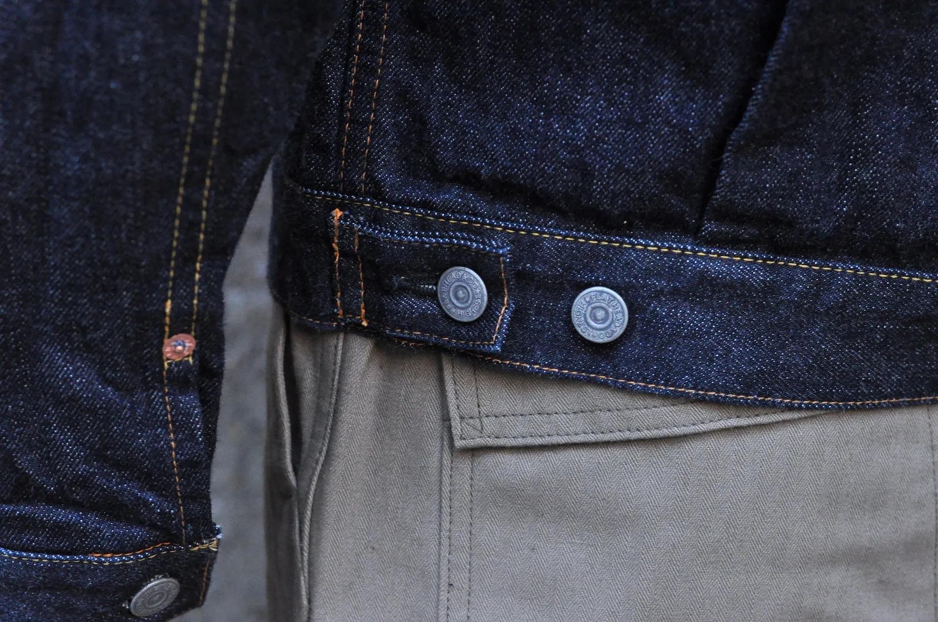 The Flat Head 14.5oz 50's Type 2 Denim Jacket (Indigo)