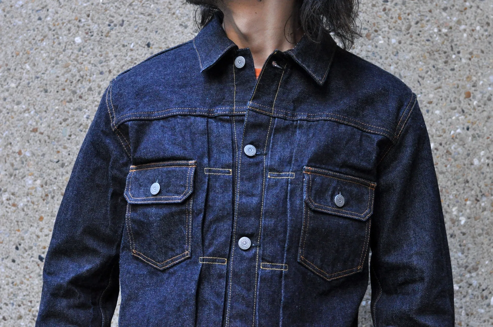 The Flat Head 14.5oz 50's Type 2 Denim Jacket (Indigo)