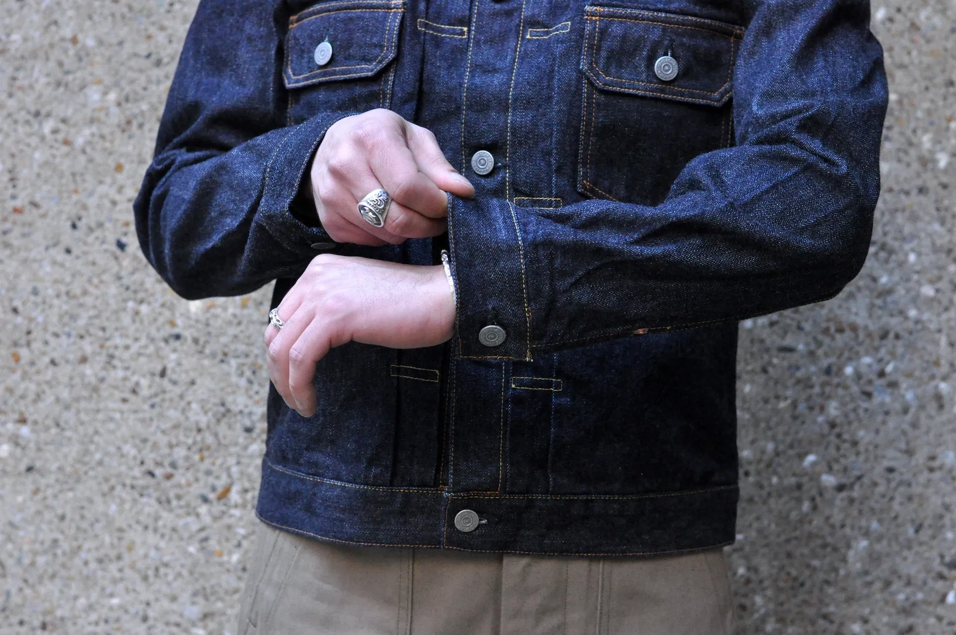The Flat Head 14.5oz 50's Type 2 Denim Jacket (Indigo)