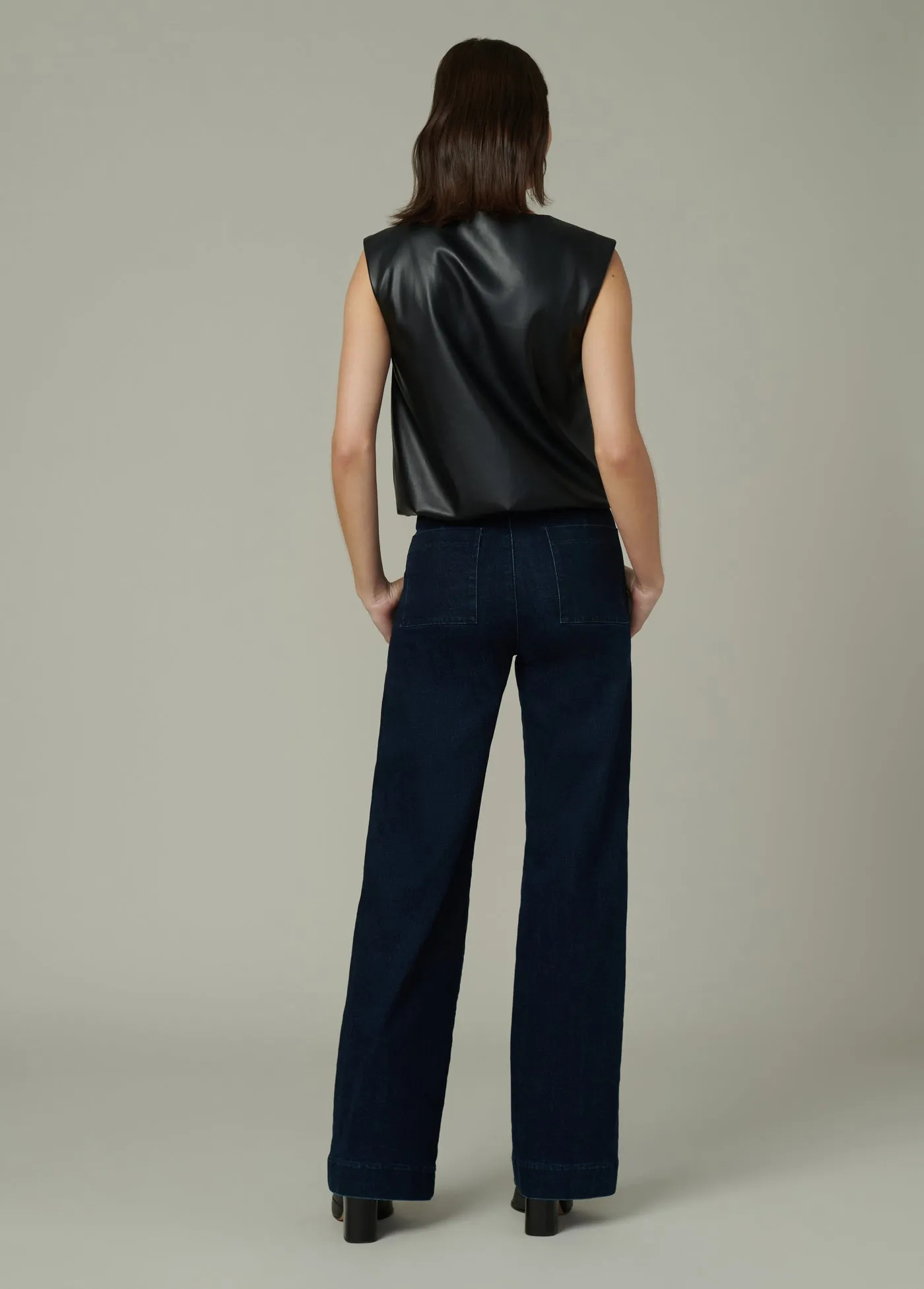 THE MAEVE VEGAN LEATHER TEE