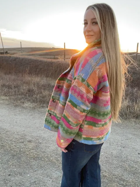 The Presley Aztec Shacket