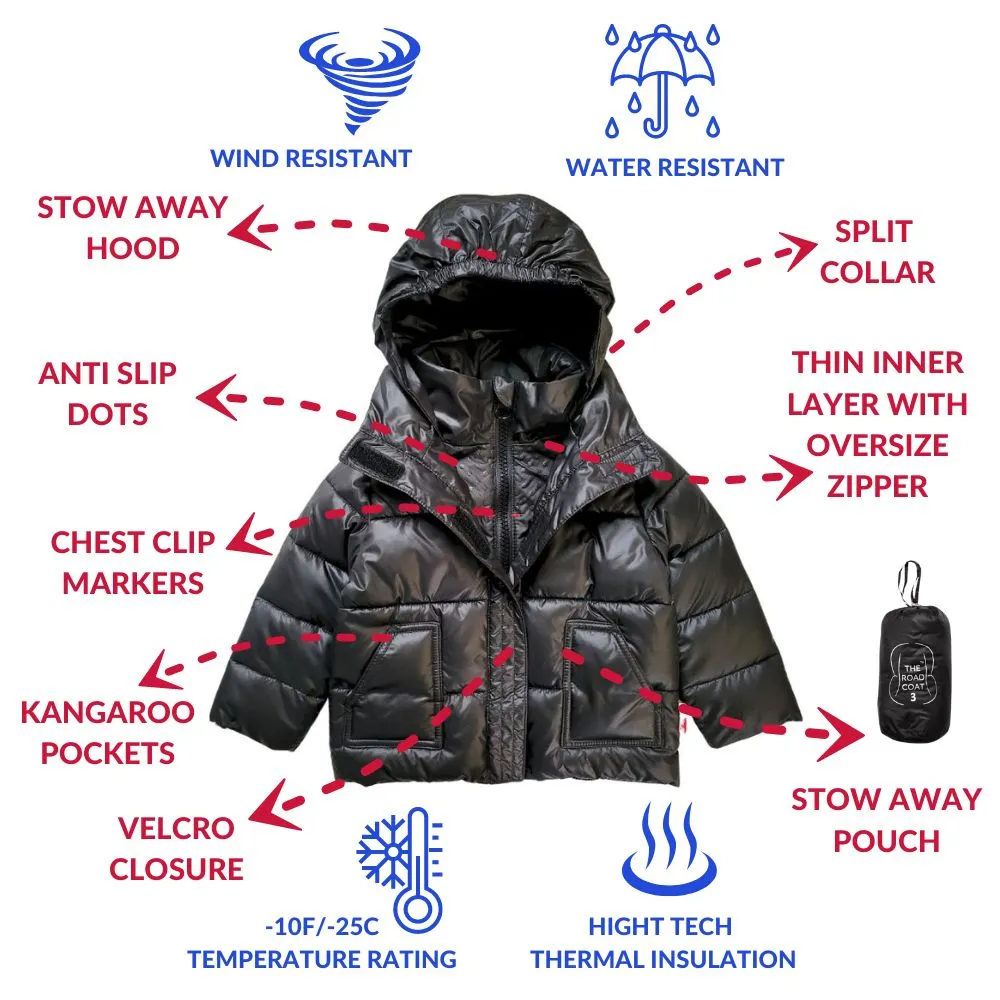 The Road Coat Vegan - Black