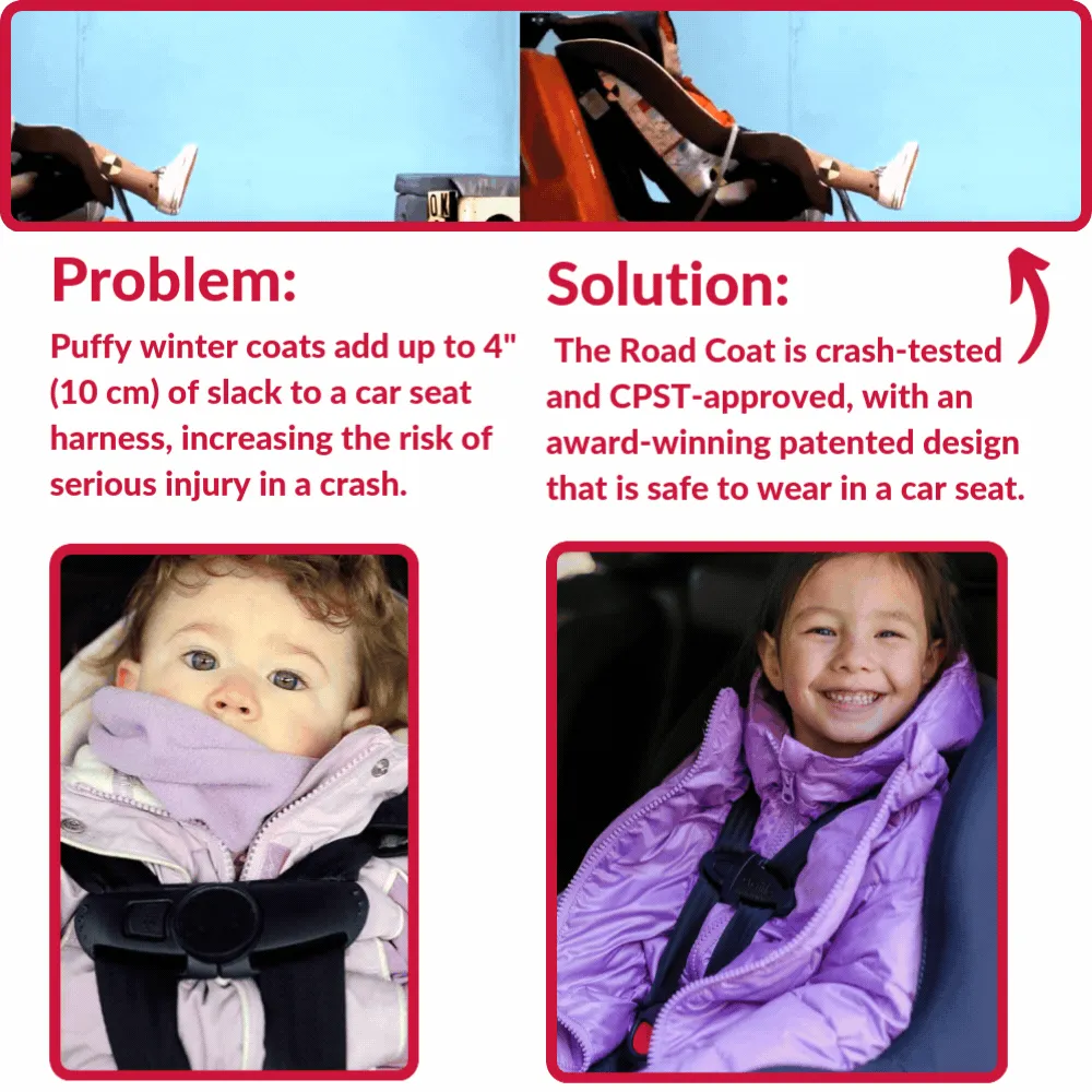 The Road Coat Vegan - Fuchsia