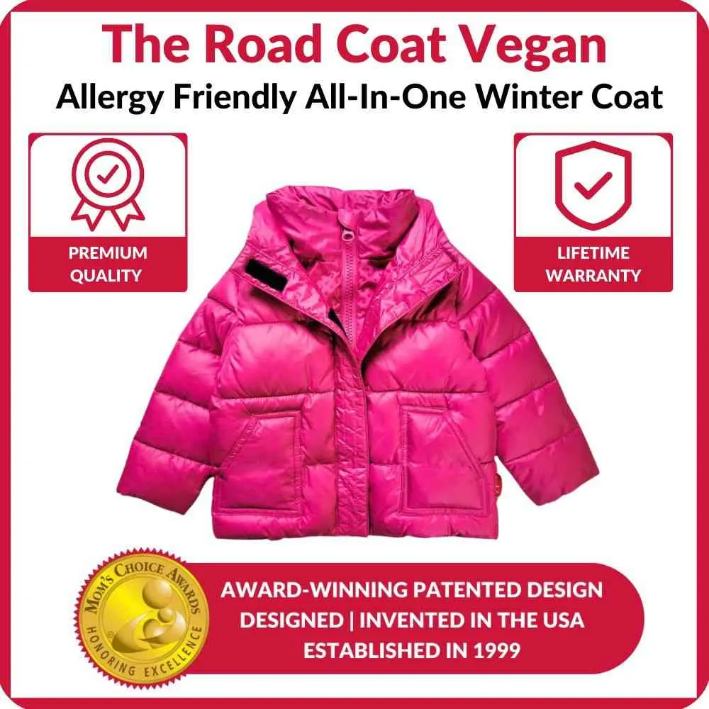The Road Coat Vegan - Fuchsia