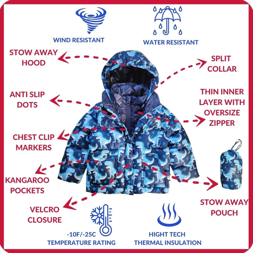 The Road Coat Vegan - Navy Raptor