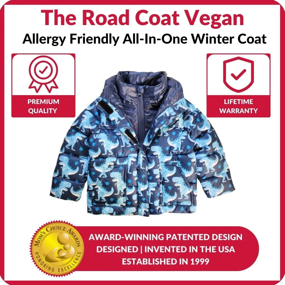 The Road Coat Vegan - Navy Raptor