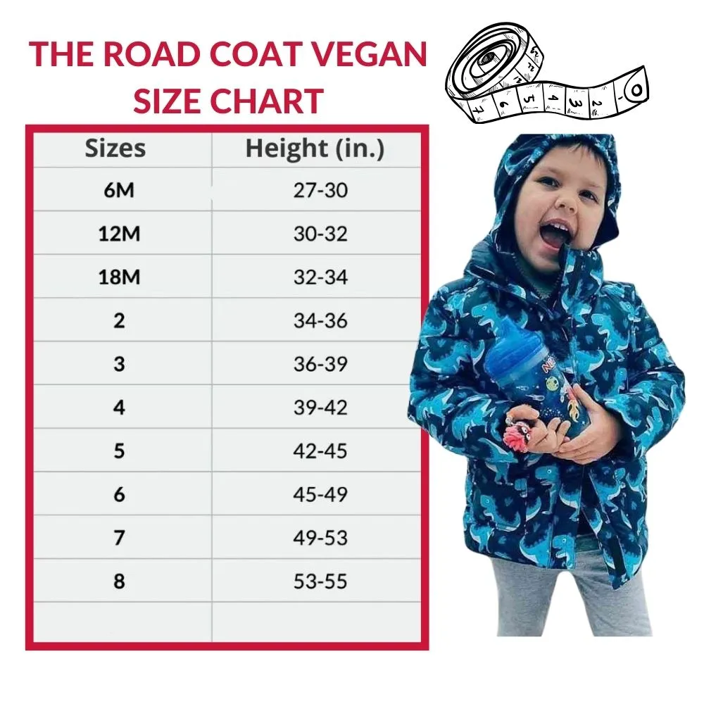 The Road Coat Vegan - Navy Raptor