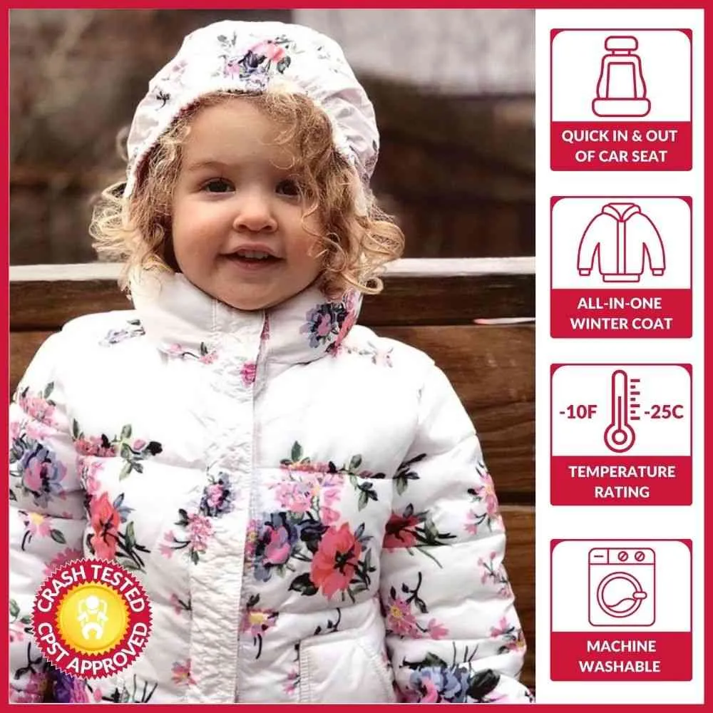 The Road Coat Vegan - Pink Flower