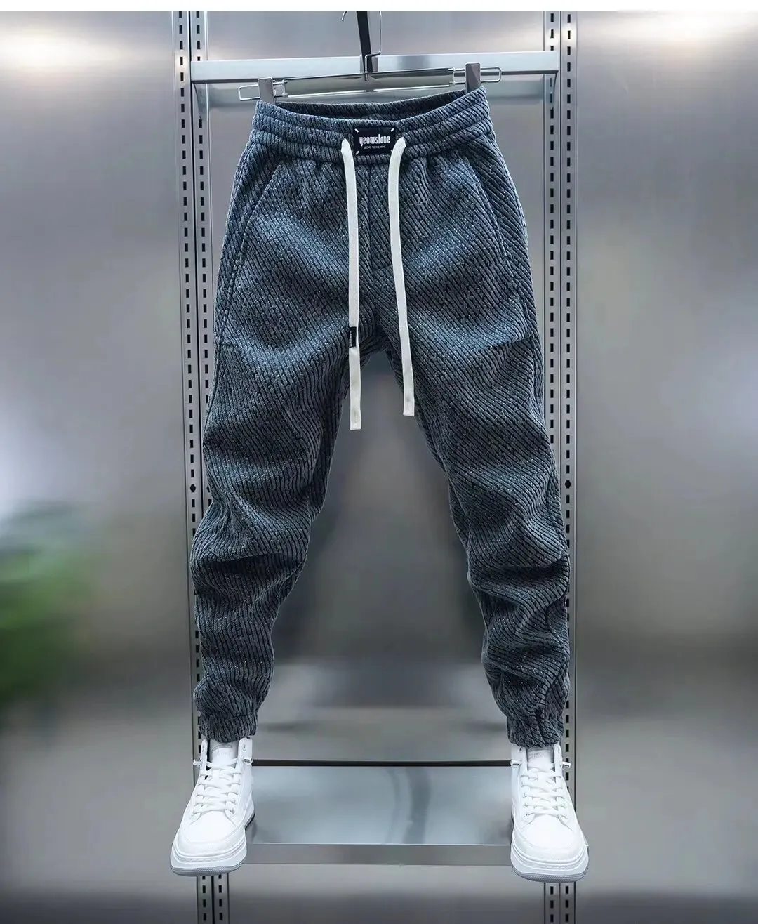Theo James | Casual Patterned Pants