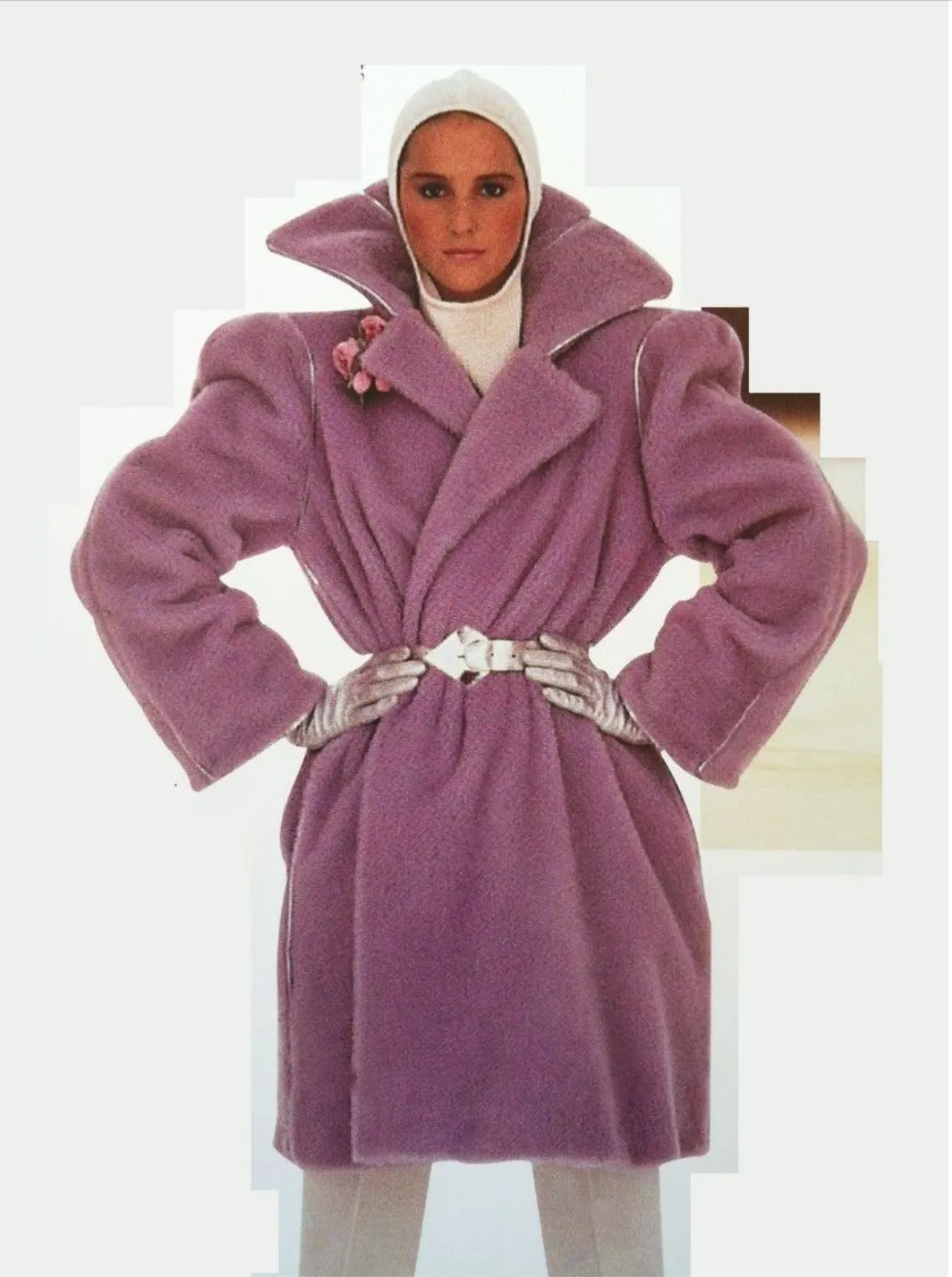 Thierry Mugler 1990s Pink Wool Jacket