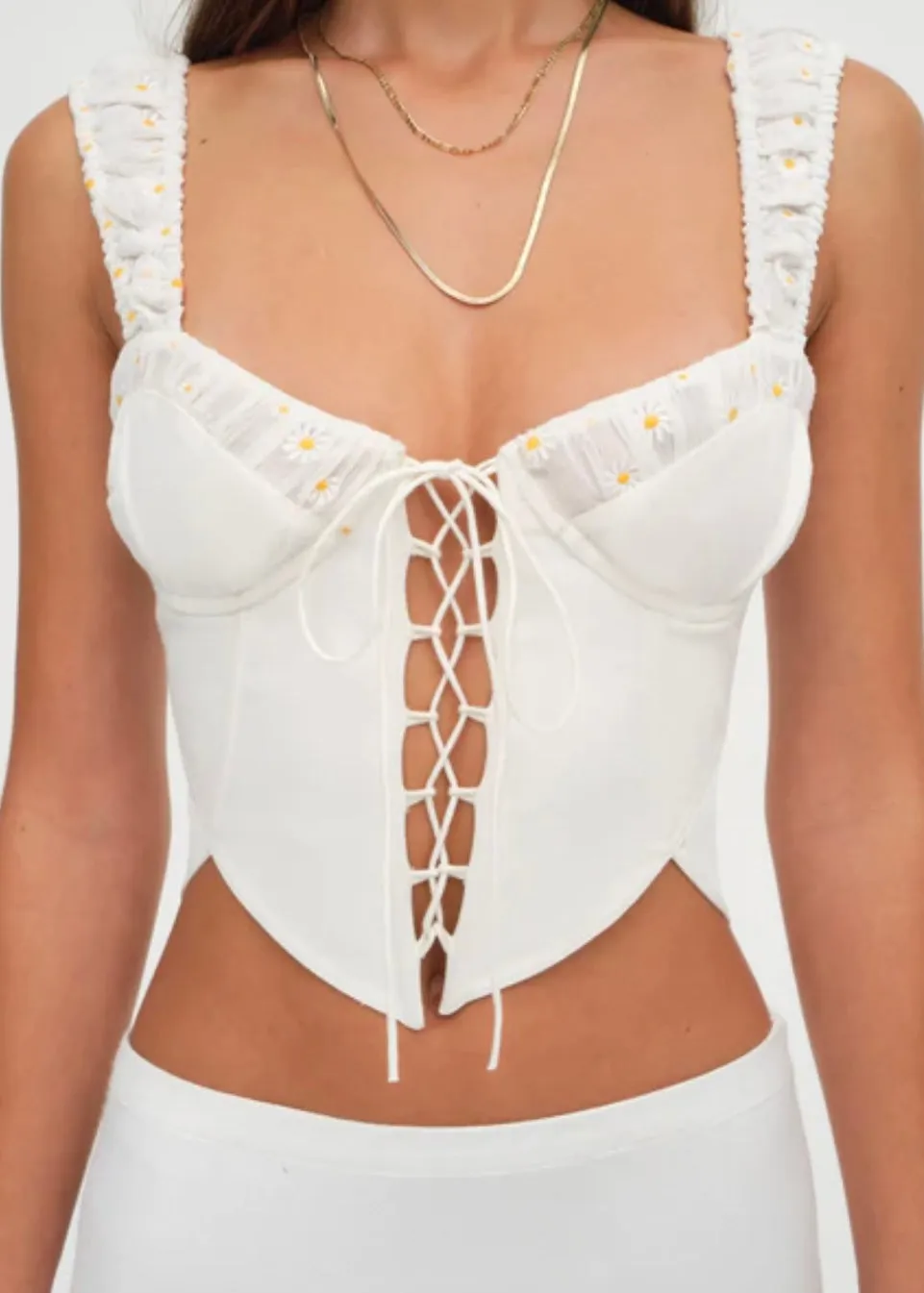 Tilly Denim Corset Top
