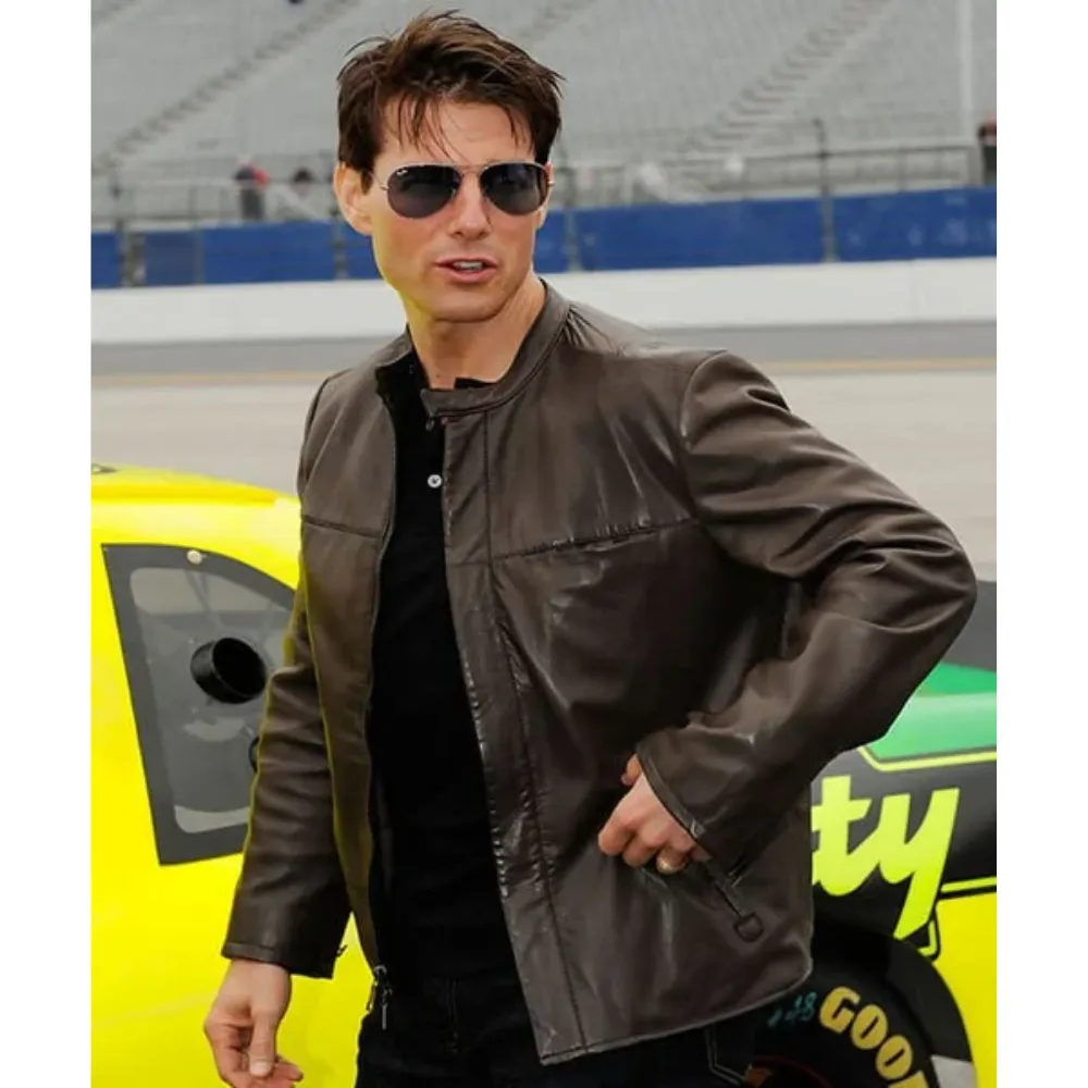 Tom Cruise Leather Jacket Brown Leather Jacket For Men