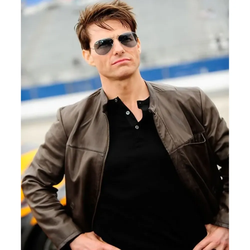 Tom Cruise Leather Jacket Brown Leather Jacket For Men