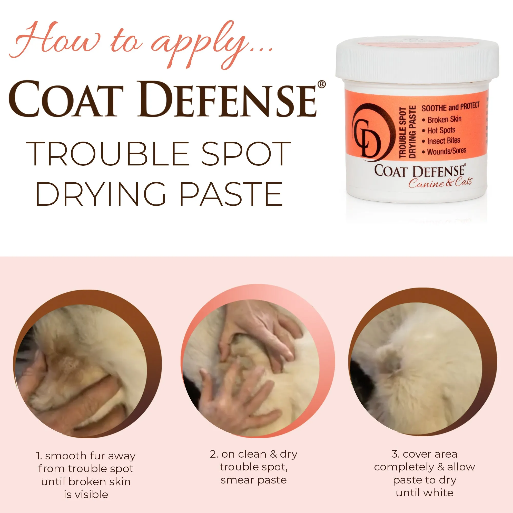 Trouble Spot Drying Paste - Canine and Cat - 5oz