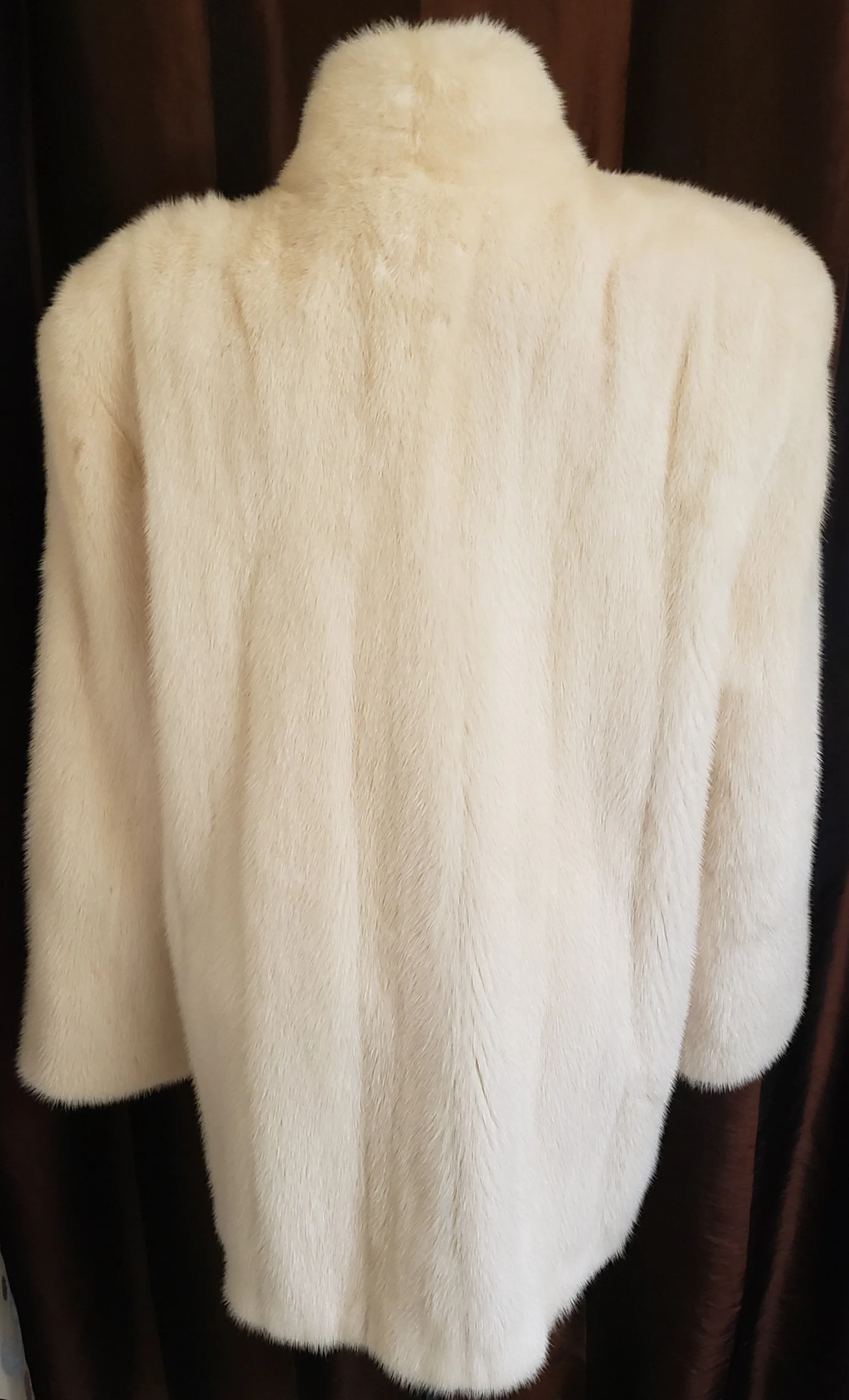 Valentino White Mink Jacket