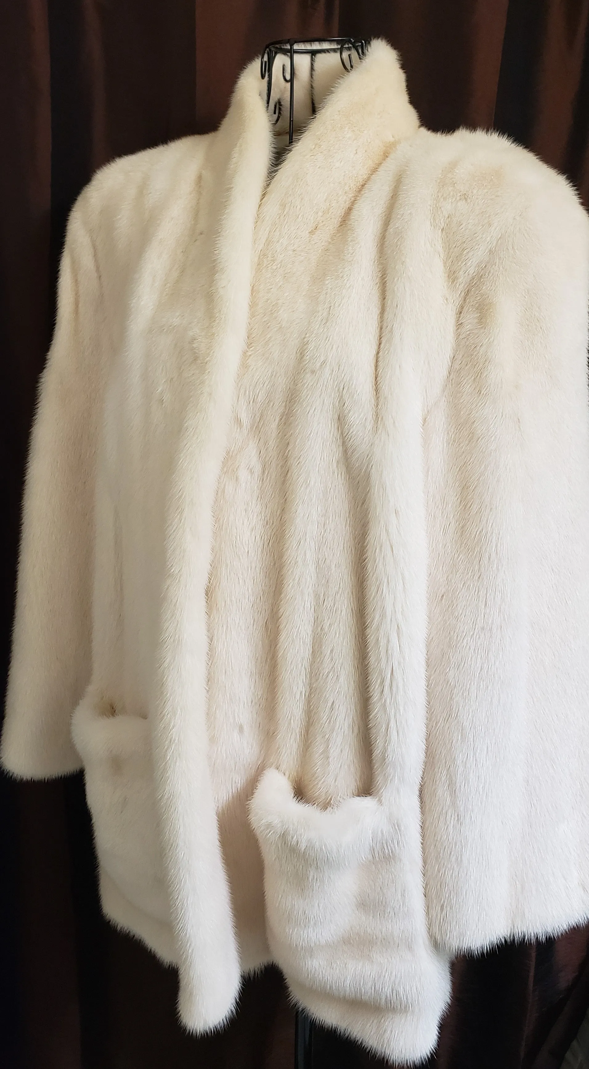 Valentino White Mink Jacket
