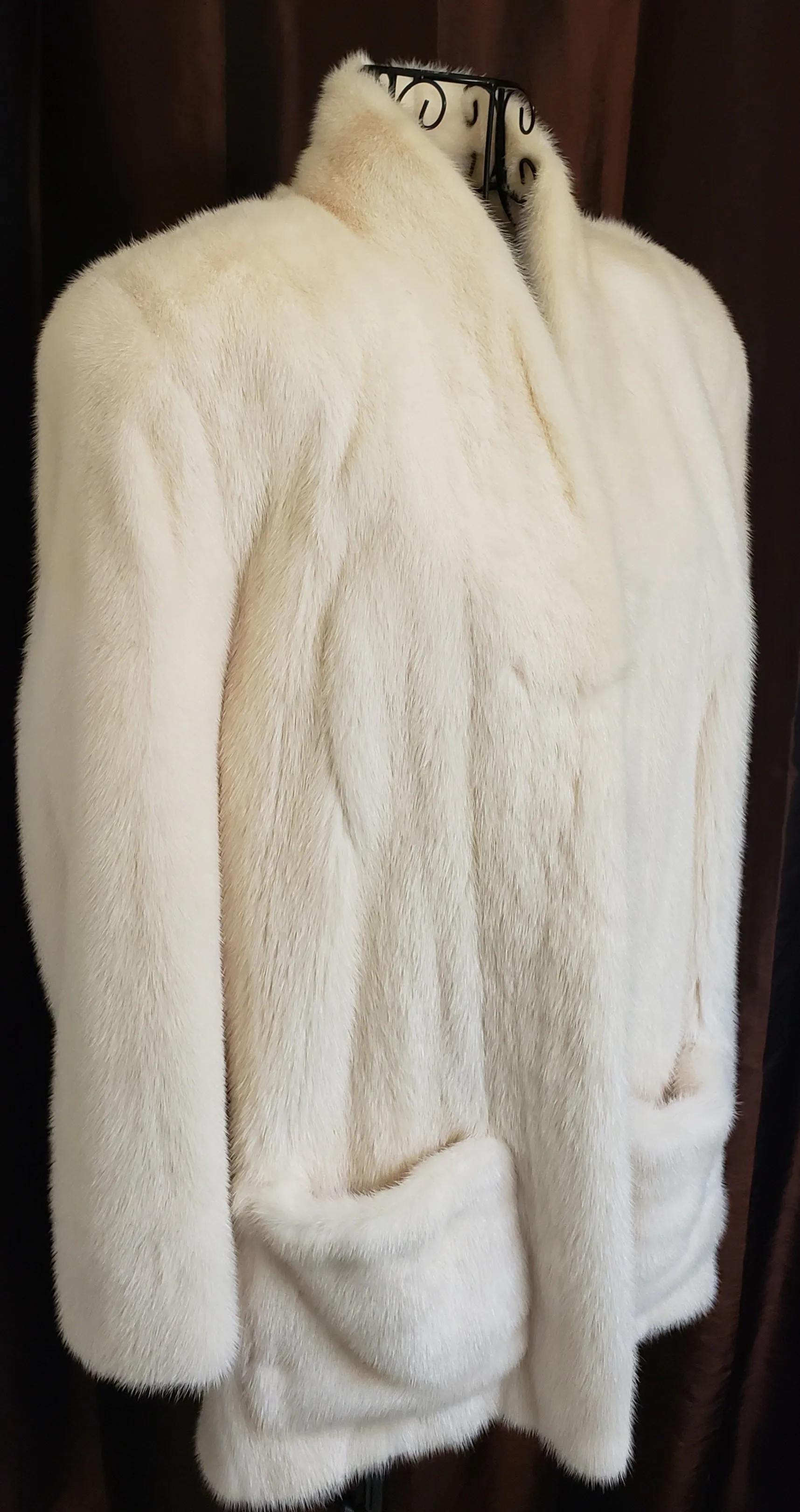 Valentino White Mink Jacket