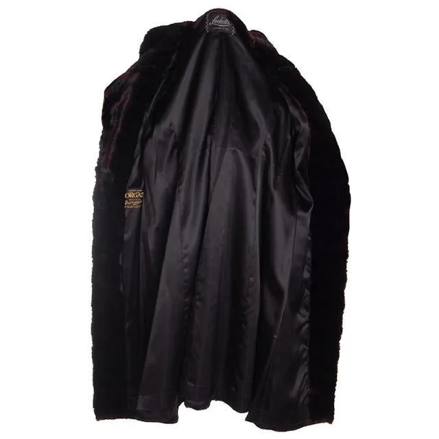 Vintage Borgazia Faux Fur Coat 1970s Black Gorgeous