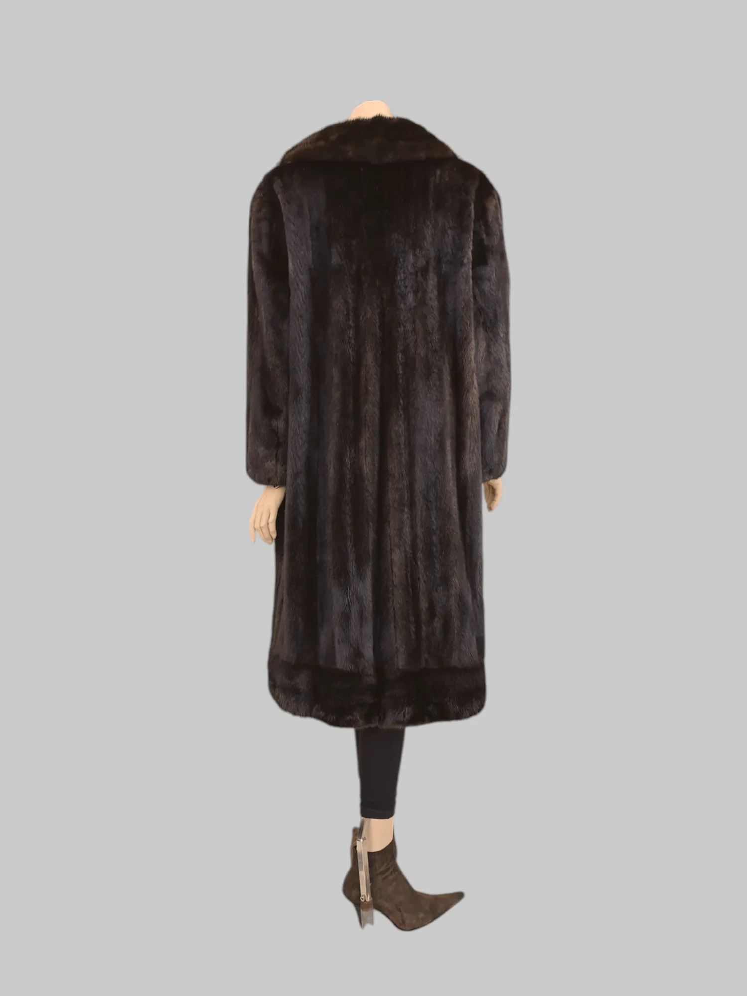 Vintage Dark Mink Coat -Large
