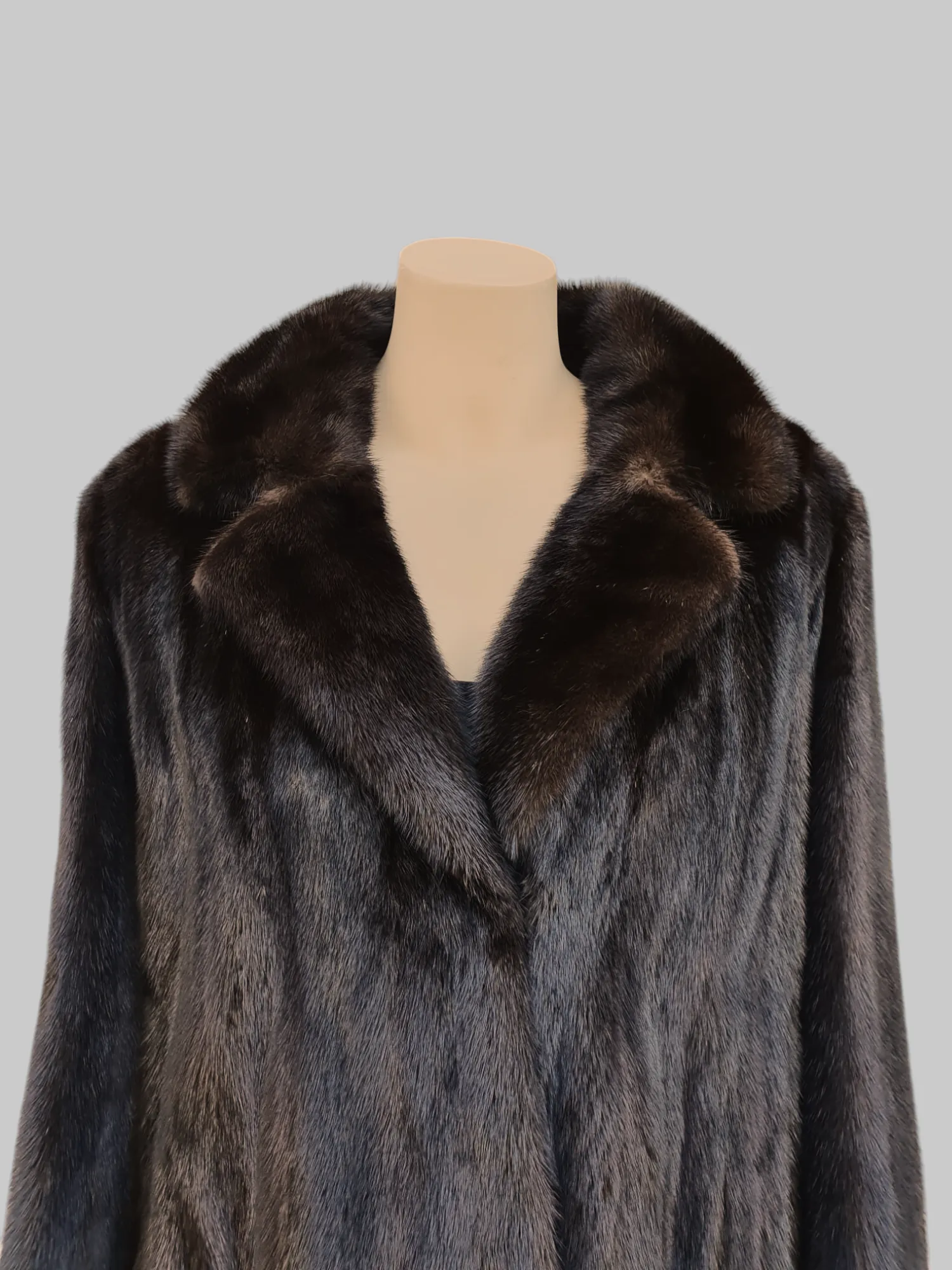 Vintage Dark Mink Coat -Large