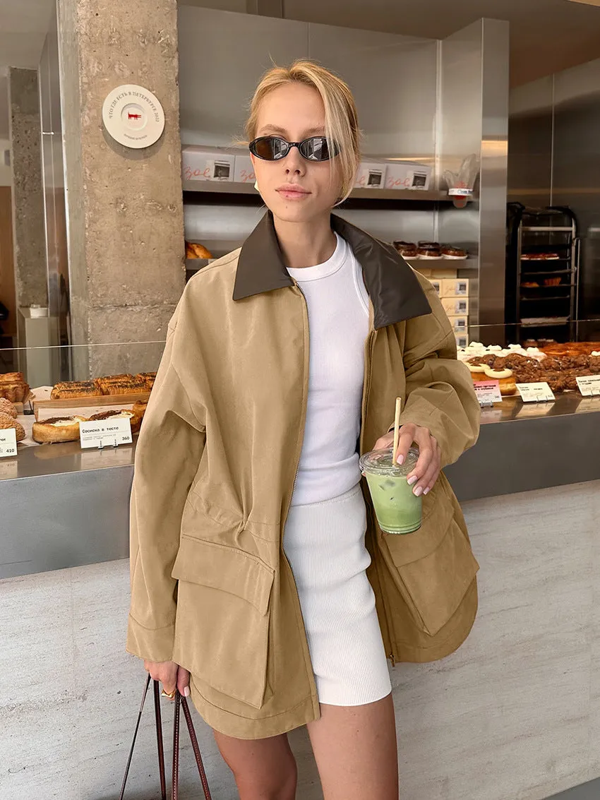Vintage Khaki Trench Coat