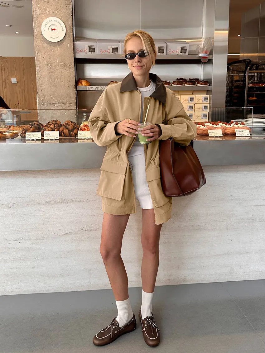 Vintage Khaki Trench Coat