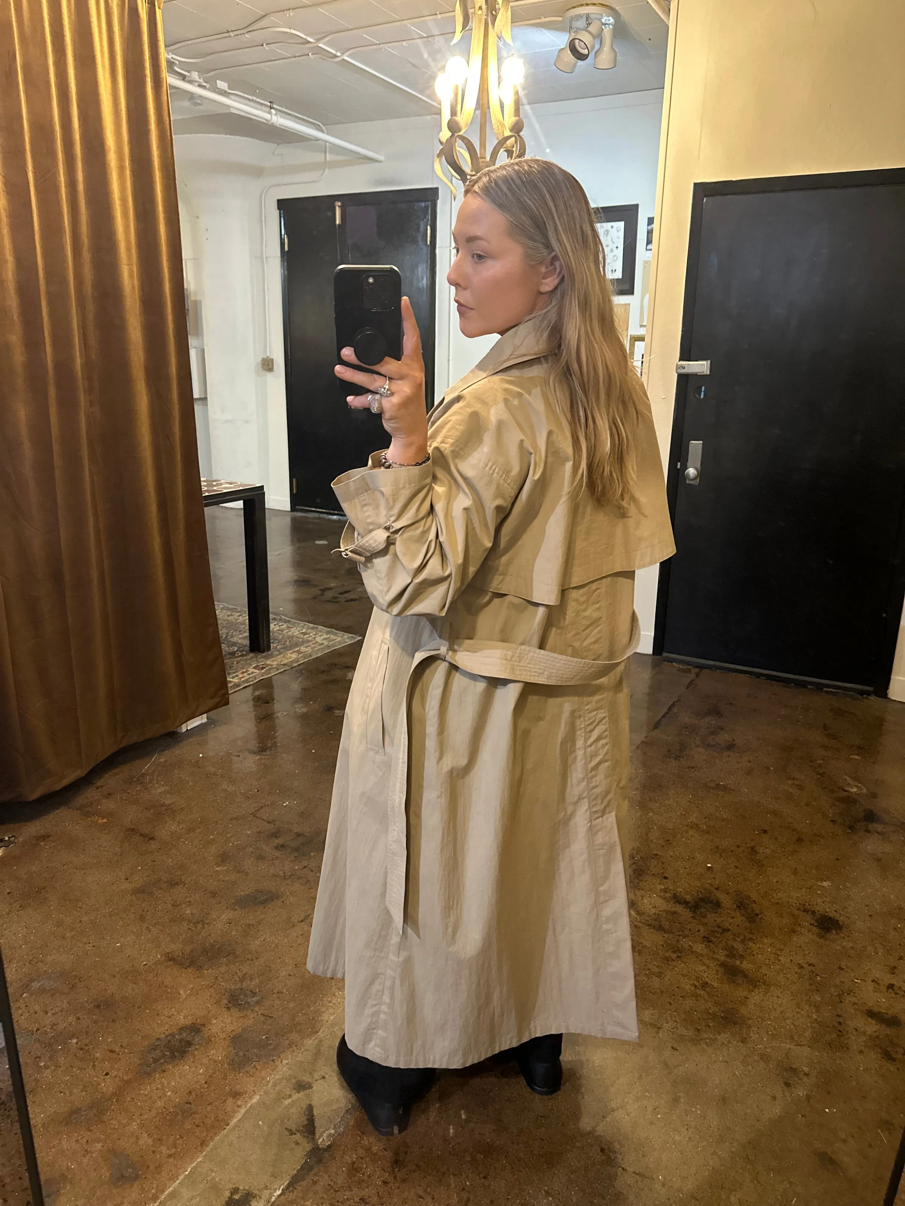 Vintage Lightweight Tan Trench
