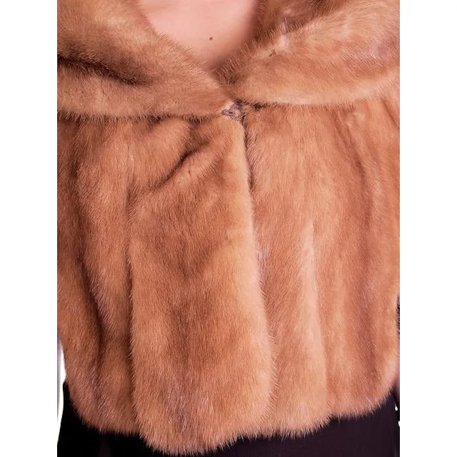 Vintage Mink Fur Stole  Blonde Ranch Mink Fur 1940's Glamourous