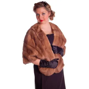 Vintage Mink Stole Light Autumn Haze Fur Stole Coronet Shops 1950