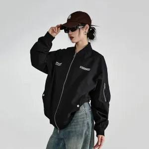 Vintage Y2K Bomber Jacket - Women’s American Military Baseball Jacket