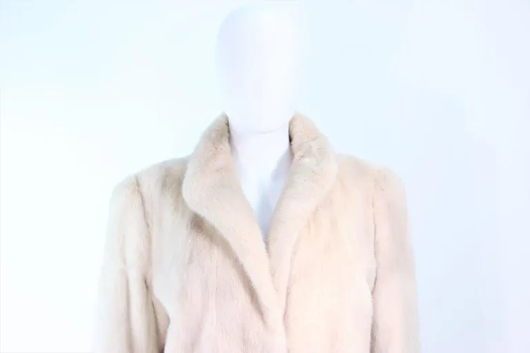 WACHTENHEIM FURS White Mink Fur Sports Coat Size 4-6