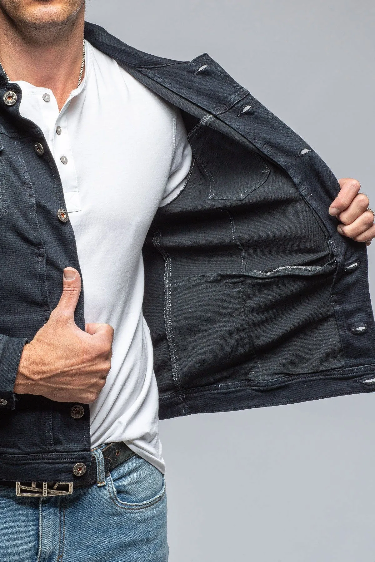 Walker Jean Jacket In Nero