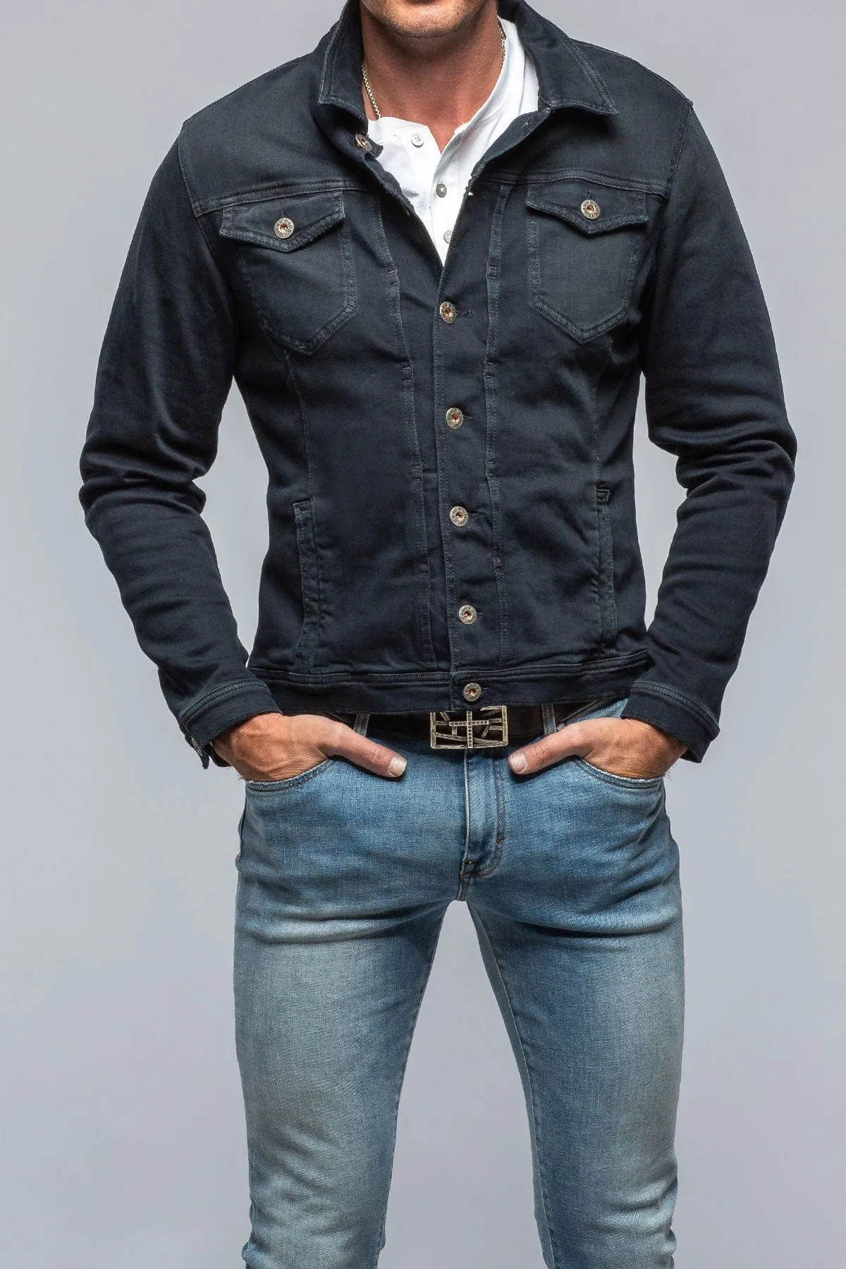 Walker Jean Jacket In Nero