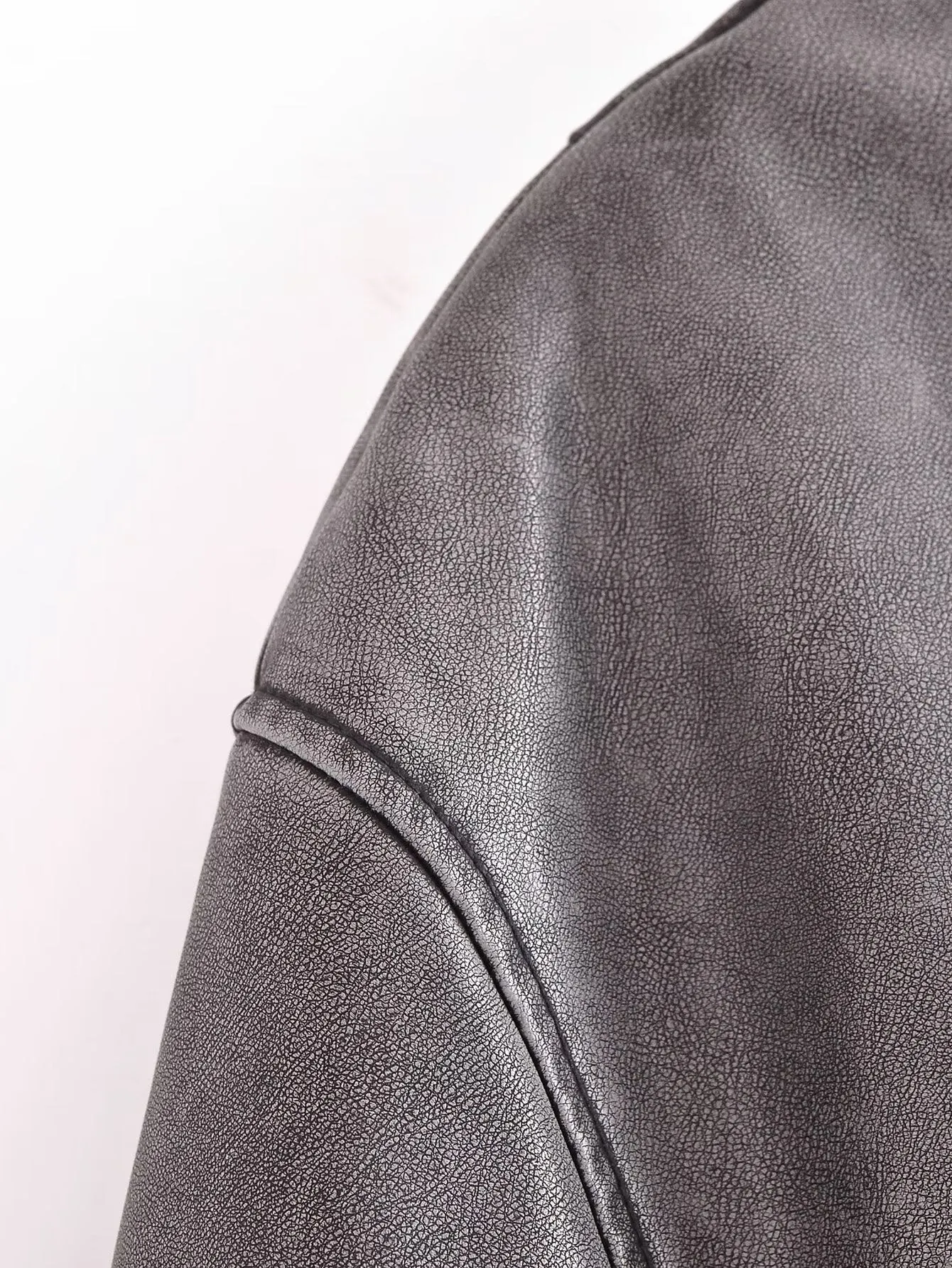 Washed Out Zip Up Bomber Jacket