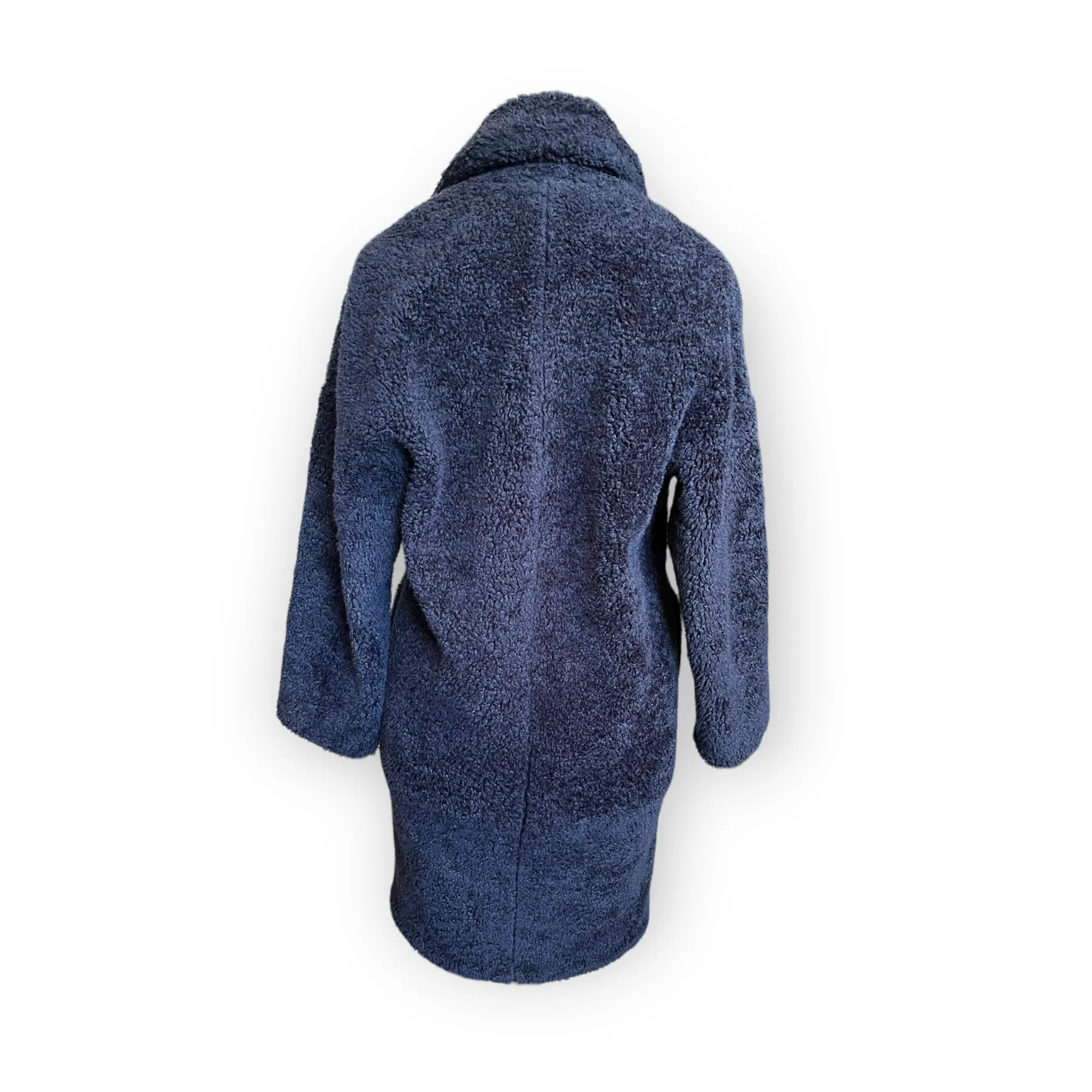 Whistles Navy Fluffy Coat