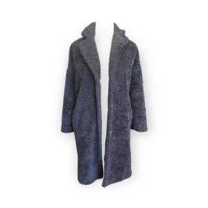 Whistles Navy Fluffy Coat