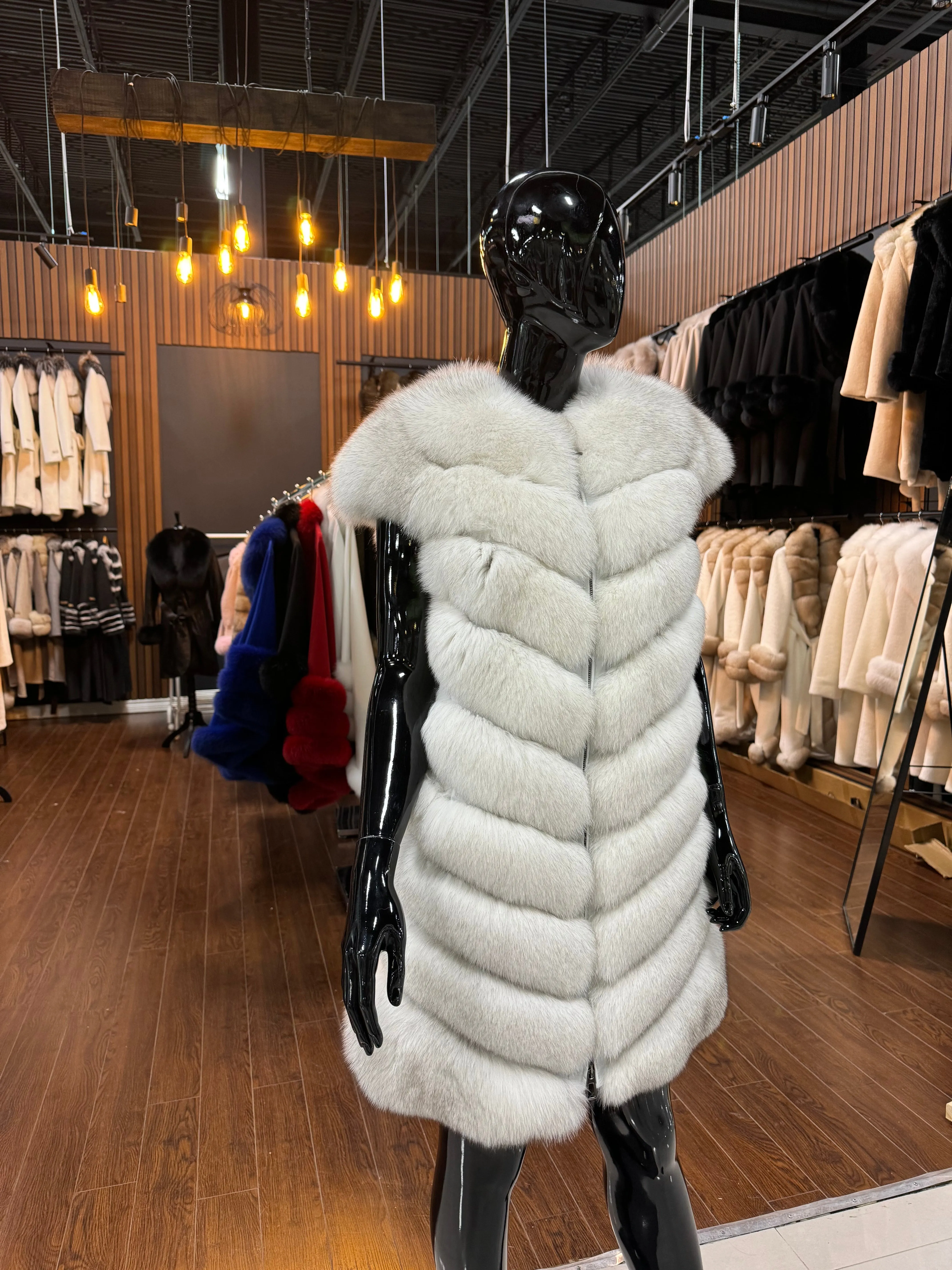 WHITE FOX FUR WEST-SKU 1024
