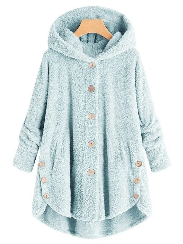 Winter Hooded Fleece Plus Size Extra Loose Women Coat