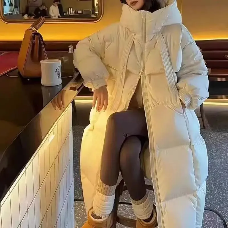 Winter Hooded Stand Collar Warm Coats